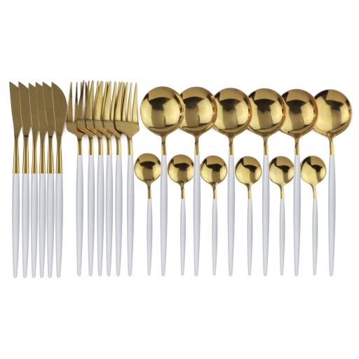 Set zweifarbiges Besteck 24-tlg