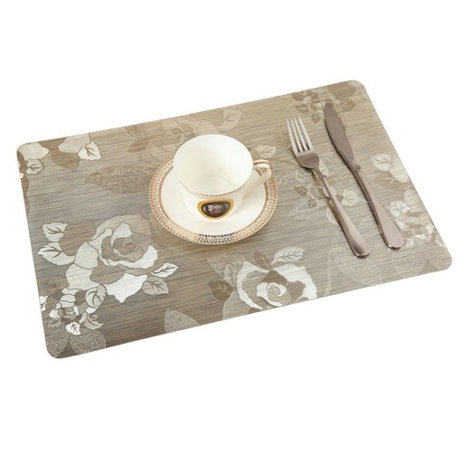 Sets de sous-assiettes métalliques avec ornements 6 pièces