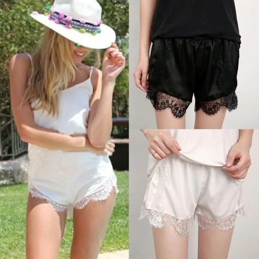 Sexede shorts med blonder til kvinder