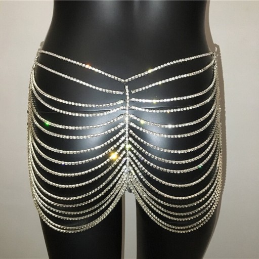 Sexy damesrok met strass steentjes