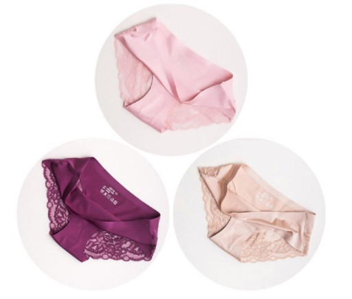 Sexy kanten slipje voor dames - 3 stuks.