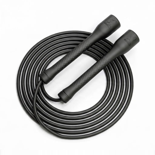 Sfoara de viteza MOGOLD cu fir PVC de 3 m Miez din bumbac Manere ergonomice antiderapante Pentru copii si adulti