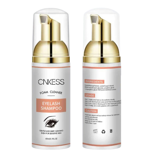 Shampoo per ciglia 60 ml Detergente schiumoso senza olio Pulizia profonda delle palpebre Per ciglia naturali e allungate