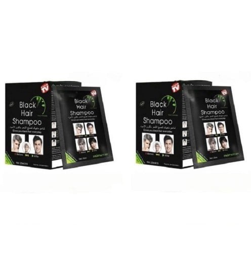 Shampoo voor zwart haar Set van tien shampoos met zwarte haarkleur 25 ml 2 stuks