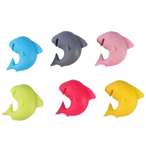 Shark glasmarkør 6 stk.