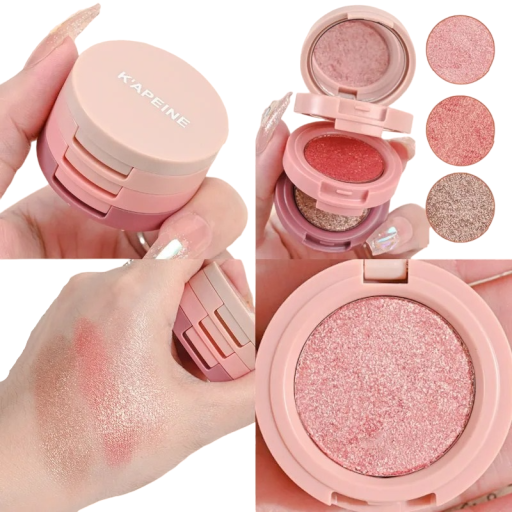 Shimmer en matte oogschaduw 3-in-1 drielaagse oogschaduw compacte verpakking V203