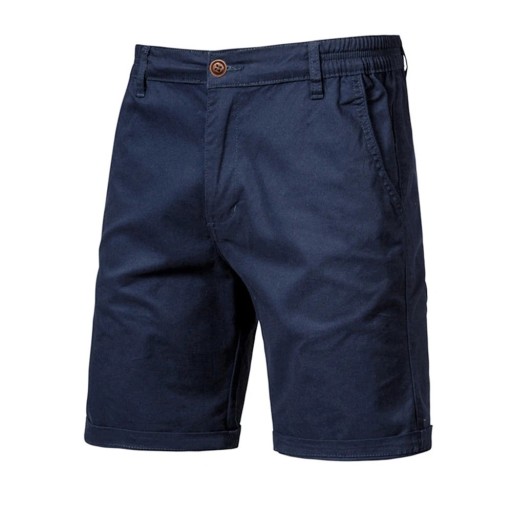Shorts de algodón para hombre con cintura elástica Shorts casuales 100% algodón con bolsillos Shorts casuales cómodos para verano en la ciudad y en casa