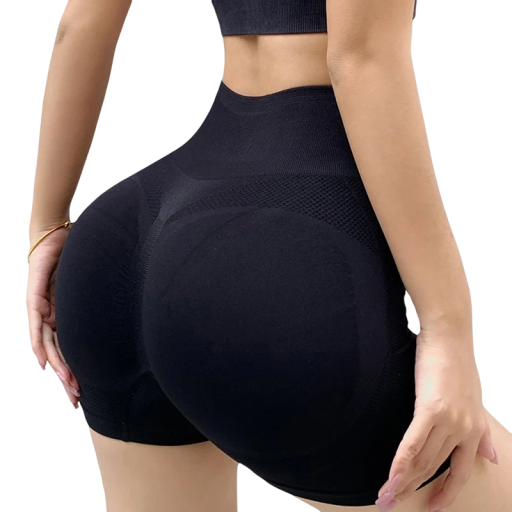 Shorts de sport push-up pour femmes avec taille haute Pantalons de yoga serrés élastiques pour le fitness course salle de sport