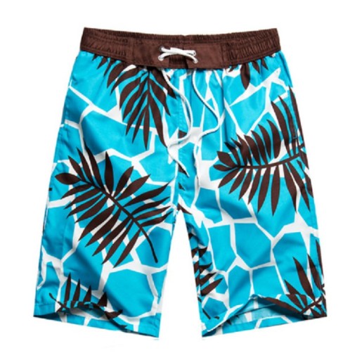 Shorts de verano para parejas con hojas de palmera