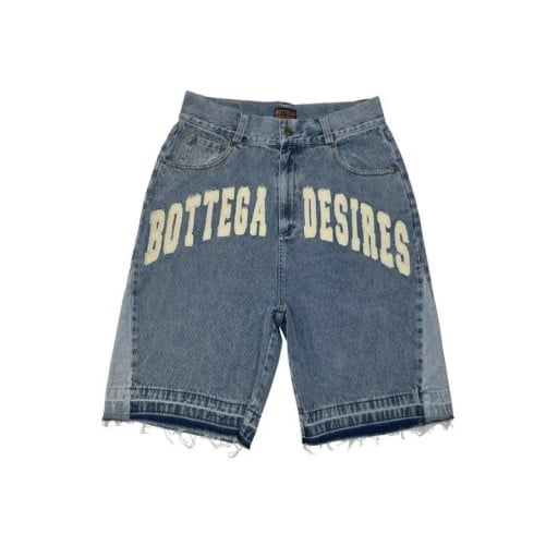Shorts en jean pour femmes avec broderie et jambes larges, shorts en denim déchirés pour l'été et la ville