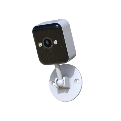 Sicherheits-WiFi-Kamera 1080P 3,6 mm 4× Zoom Nachtsicht Bewegungserkennung Kunststoff Weiß für Außen- und Innenüberwachung