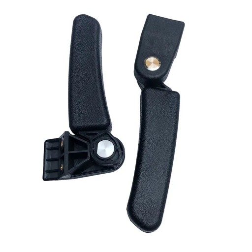 Side klapbare håndtag til passagerer til den bageste aluminiums kuffert på BMW GS motorcykler blød overflade montering skruer M6 ABS plast 0,8 kg sort