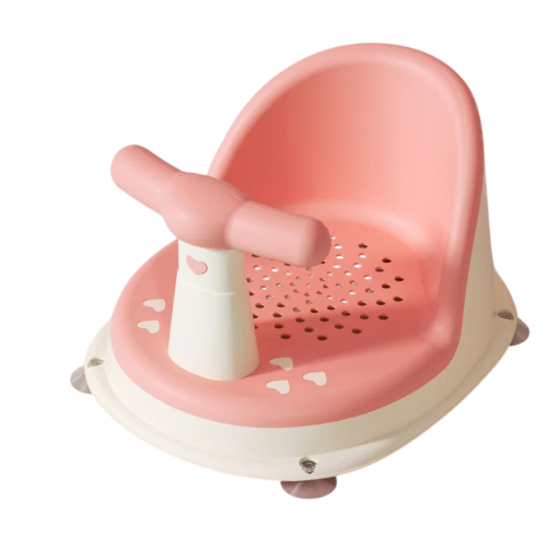 Siège de douche pour enfants avec dossier et poignée en plastique ABS, siège de bain pour enfants