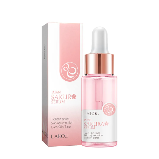 Siero Idratante per il Viso 30 ml con Estratto di Fiori di Sakura Cura Anti-Invecchiamento della Pelle Riduzione dei Pori Nutrimento per Pelle Secca e Sensibile