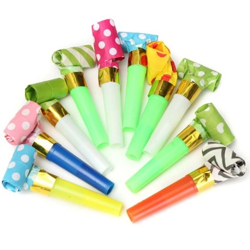 Sifflets de fête 10 pcs