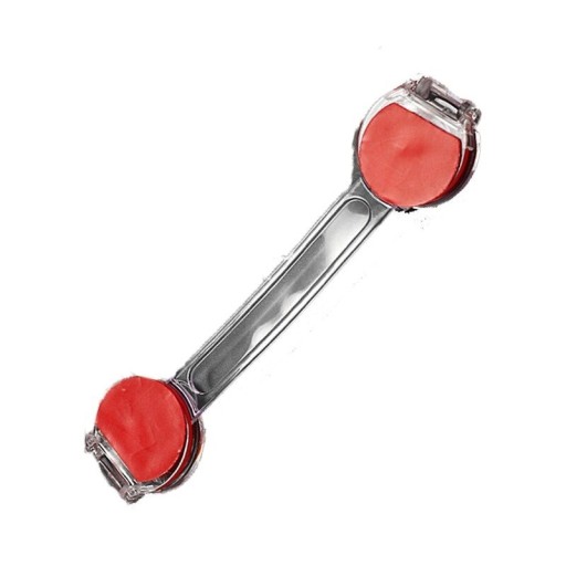 Sikkerhedslås til skuffer 10 stk Gennemsigtig fleksibel rem til fastgørelse over hjørnet Selvklæbende ender Plast ABS Størrelse ca. 21 cm