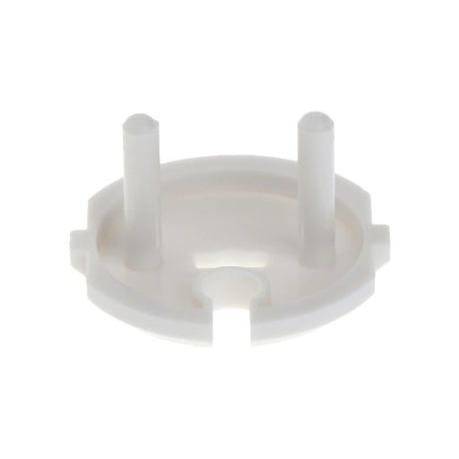 Sikkerhedsprop til stikkontakt 10 stk Rundt dæksel der beskytter børn mod elektrisk stød Hvidt ABS-plast Mål 3,8 x 1,8 cm