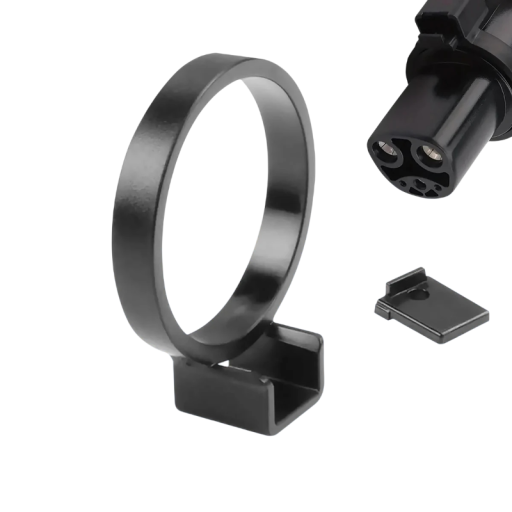Sikkerhedsring til Tesla ladestik Sikkerhedslås indvendig diameter 5,1 cm Biltilbehør Sort Til ladestik