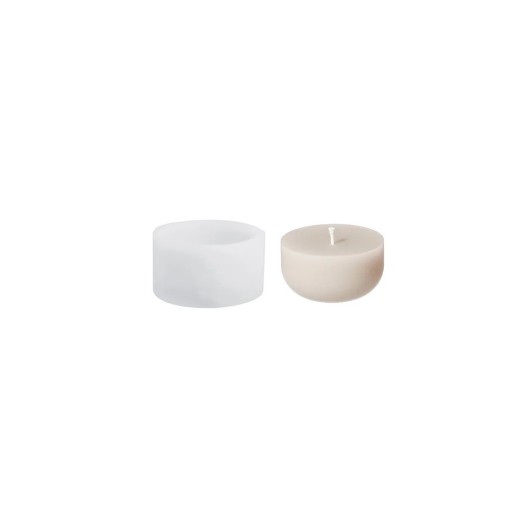 Silicone Candle Mould 7.8 x 4.5 cm Round Deep Mould for Casting Wax Resin Soap Decorations