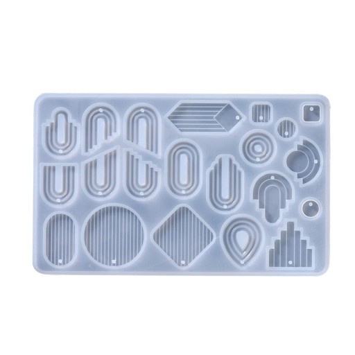 Silicone Mould 16.3 x 10 cm Mould for Making Earrings and Pendants Resin Creative Crafting Jewellery Handmade