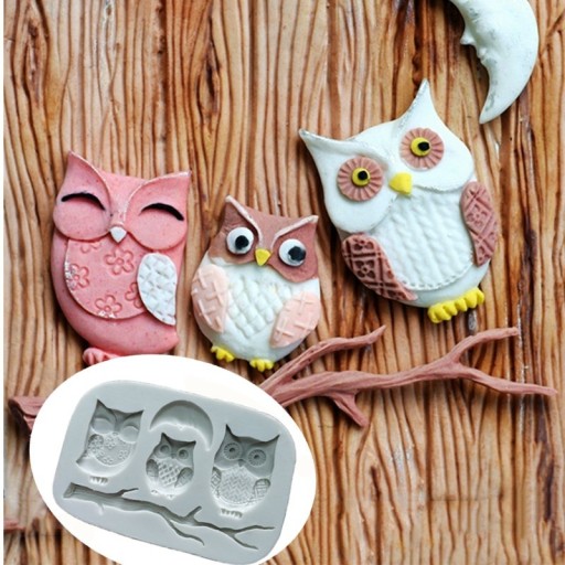 Silicone Mould with Owls