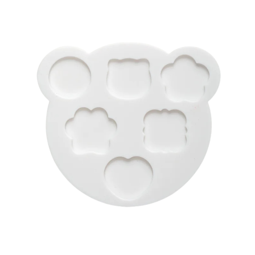 Silicone Stamp Mould with 6 Cavities of Various Sizes for Pouring Wax Seals Creative Crafting