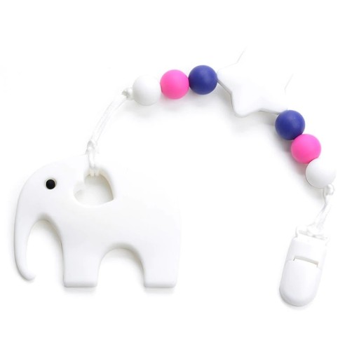 Silicone Teething Toy in the Shape of an Elephant J3531