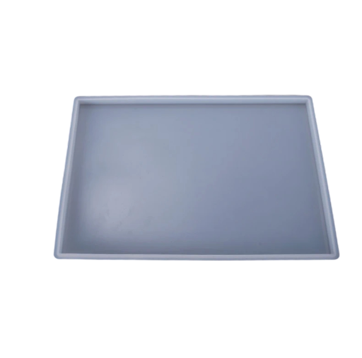 Siliconeform til resinbakke 31,2 x 21,2 cm Rektangulær form til støbning Resinbakke Underlag Dekoration