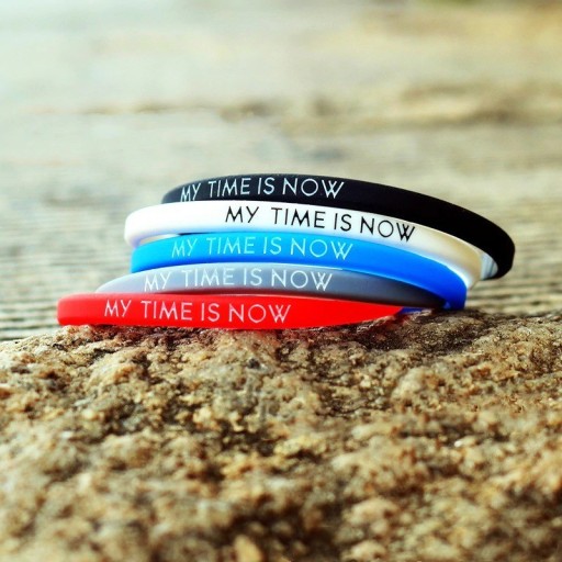 Siliconen armband met inscriptie H493