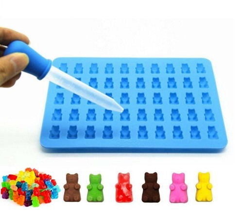 Siliconen ijsvorm in de vorm van teddyberen