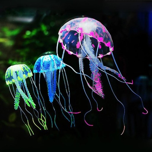 Siliconen kwallen voor het aquarium