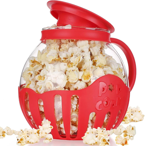 Siliconen magnetron popcorn container 21,5 x 10 x 16,5 cm Gezonde popcornbereiding Herbruikbare kom