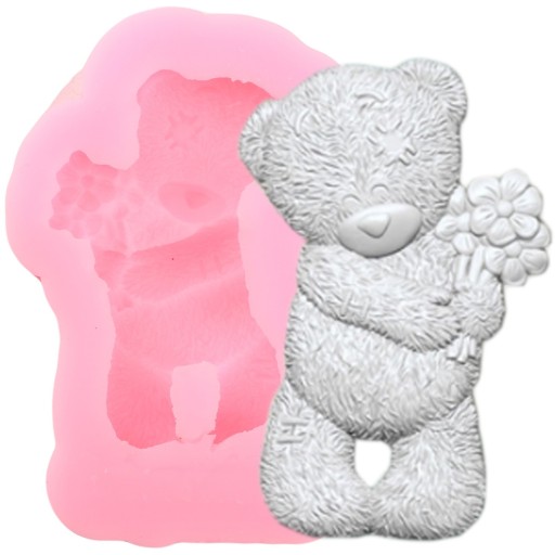 Siliconen mal teddybeer