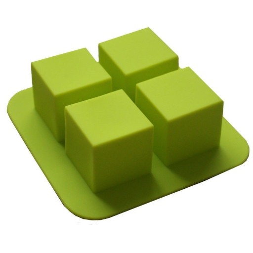 Siliconen mal voor dessertblokjes