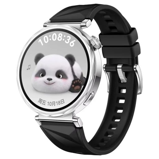 Silikon szíj a Huawei Watch GT 3 Pro 46 mm-hez Biztonságos fémcsattal Lélegző puha tartós pót szíj sportoláshoz és kényelmes mindennapi viselethez