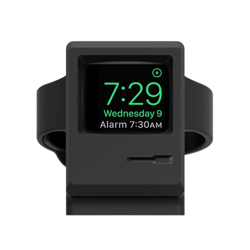 Silikon töltőállvány az Apple Watch iWatch 7 6 5 4 3 2 1 kompatibilis tartó dokkoló állomás asztalra éjjeliszekrényre