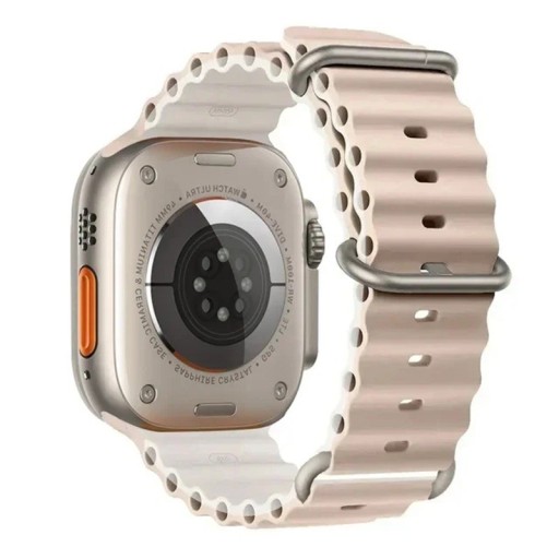 Silikonarmband 38 mm 40 mm 41 mm für Apple Watch Wasserfestes Armband mit Titanverschluss Verstellbare Schlaufe und Mehrfachverstellung