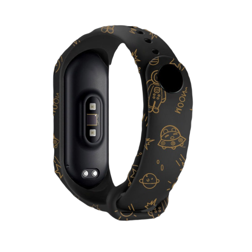 Silikonarmband für Xiaomi Mi Band 3 / 4 mit Weltraummotiv