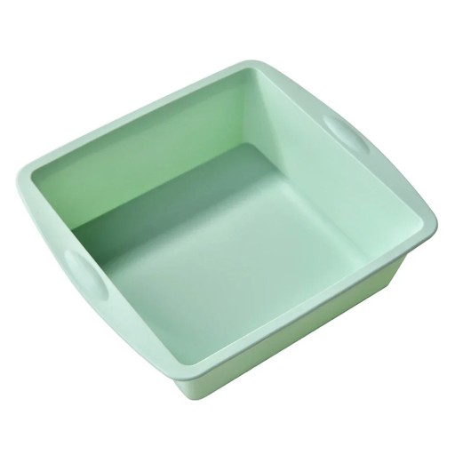 Silikone brødbageform Rektangulær form 19,5x17,5x5 cm Slip-let form til sød og salt bagning Modstandsdygtig over for høje temperaturer