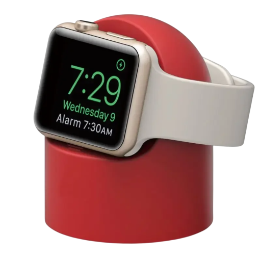 Silikone hurtigoplader til Apple Watch Ultra 8 SE2 7 6 SE 4 3 formet natbordsholder opladningsstativ holdbart