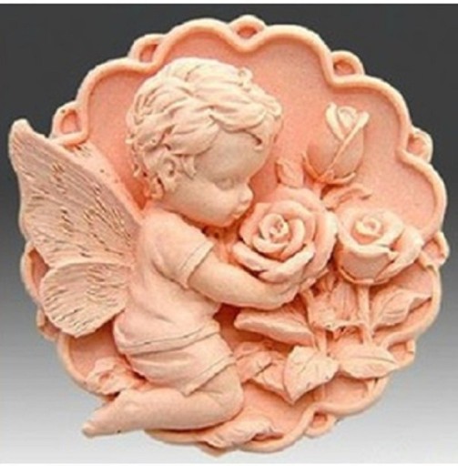 Silikoneform engel og rose