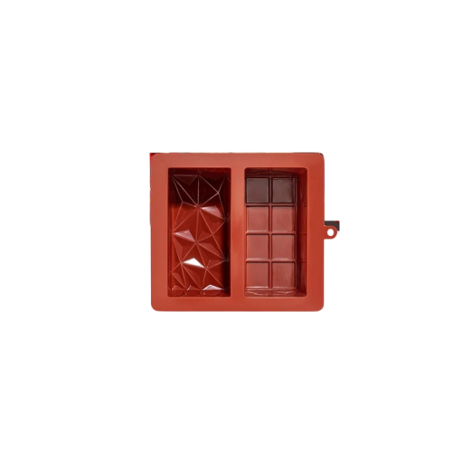 Silikoneform til Dubai chokolade Luksus chokoladepraliner Sødt at lave Hjemmekreationer Non-stick Genanvendelig 21 × 19 × 2,5 cm