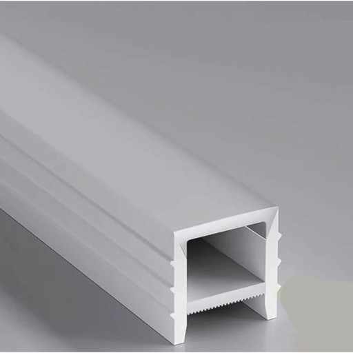Σιλικόνηνο LED προφίλ χωρίς χείλος 12 x 12 mm Άνω πλευρά 13 mm Μήκος 1 m Ευλύγιστο Με διάχυτη επιφάνεια Για αυλάκι Λευκό Για LED ταινία Χωρίς ταινία