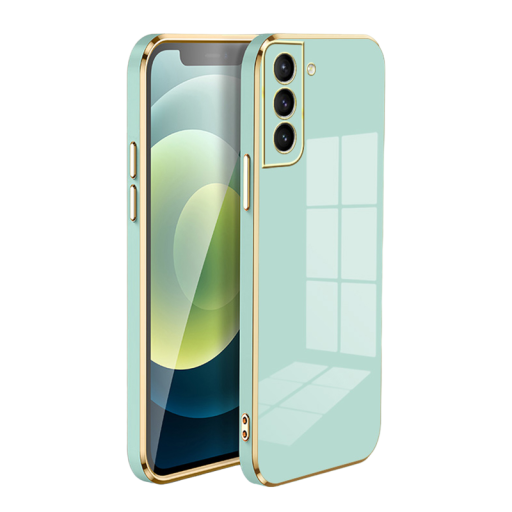 Σιλικόνιο κάλυμμα με χρυσό περίγραμμα για Samsung Galaxy S22 Ultra