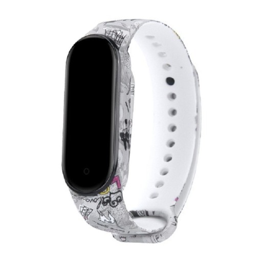 Silikoniranneke Xiaomi Mi Band 3 / 4:lle T852-aiheella