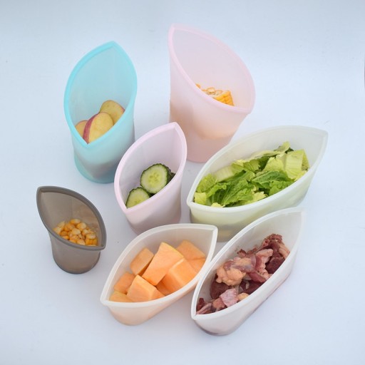 Silikoniset ruokapussit 3 kpl