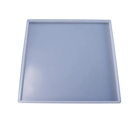 Silikonová formička na tác pryskyřice 26,3 x 26,3 cm Čtvercová forma na odlitky Pryskyřicový tác Podnos Dekorace
