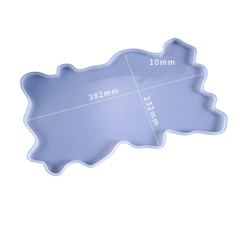 Silikonová formička na tác pryskyřice 40 x 24 cm Velká forma na odlitky Pryskyřicový tác Podnos Dekorace Ruční výroba