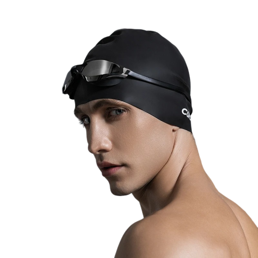 Silikonová koupací čepice Voděodolná plavecká čepice Sportovní koupací čepice