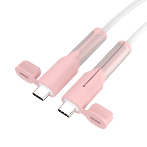 Silikonová ochrana kabelu proti lámání Ochranný návlek na nabíjecí kabel Typ C na Typ C Prodloužení životnosti konektoru